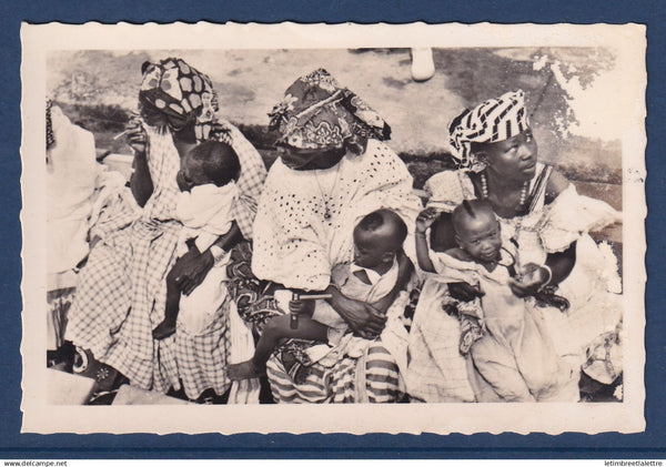 Sénégal - Carte photo - Dakar - Goréennes à bord de la chaloupe - Dakar-Gorée