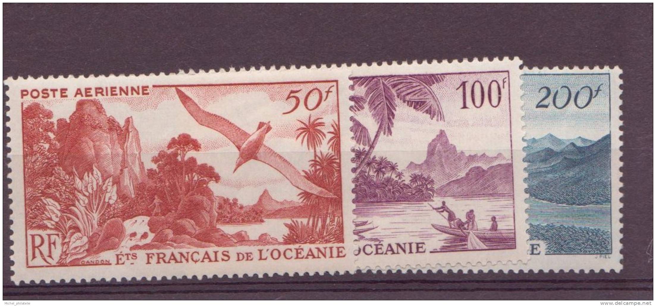 Océanie n° 26 à 28 * par avion avec charniere