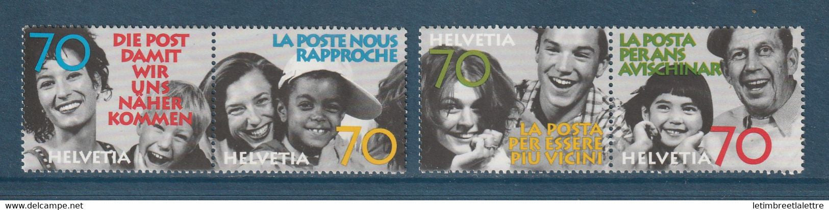 Suisse - YT n° 1551 à 1554 ** - Neuf sans charnière - 1997