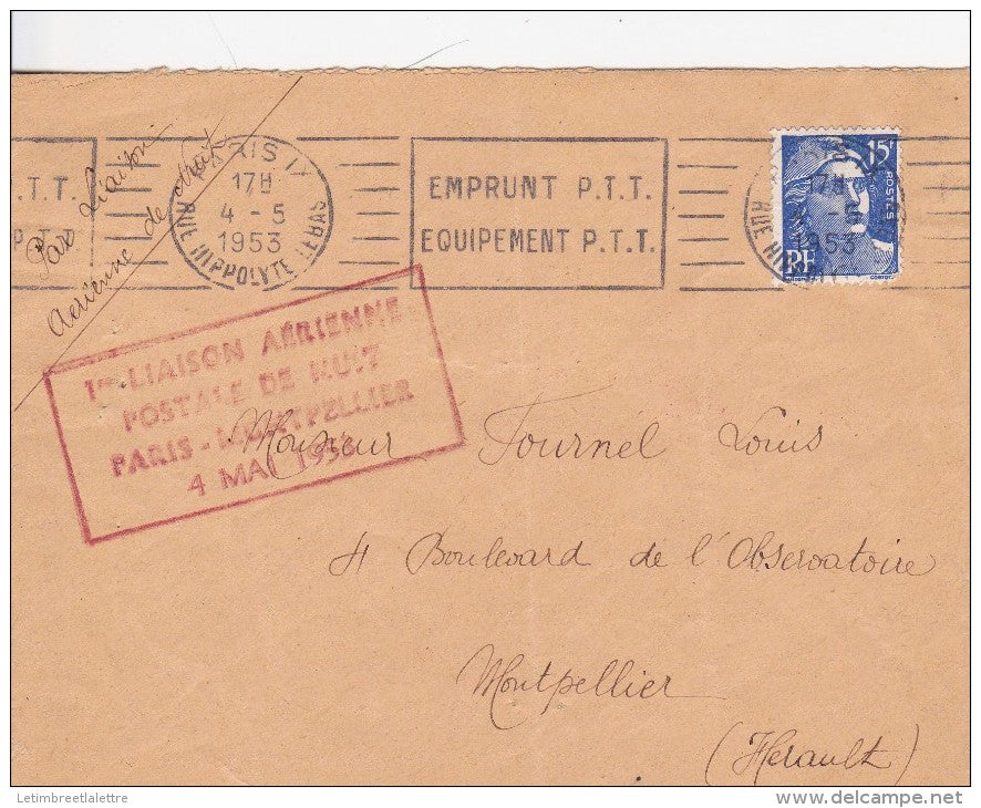 Premiere liaison Paris Montpelier 4.05.53