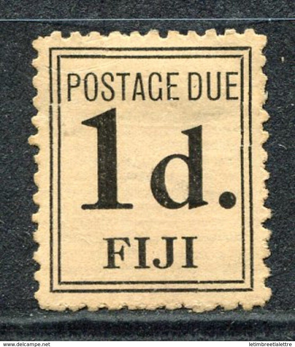 Fidji - Taxe - N° 2 * - Neuf avec charnière - Signé - RARE