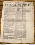 France - Journal le Ballon Poste - neuf - le n° 8 du dimanche 27 novembre 1870