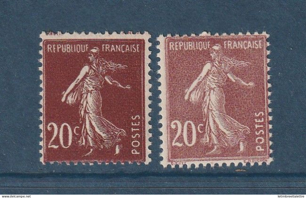 France - YT n° 139 ** - Neuf sans charnière - Variété de couleur - 1907