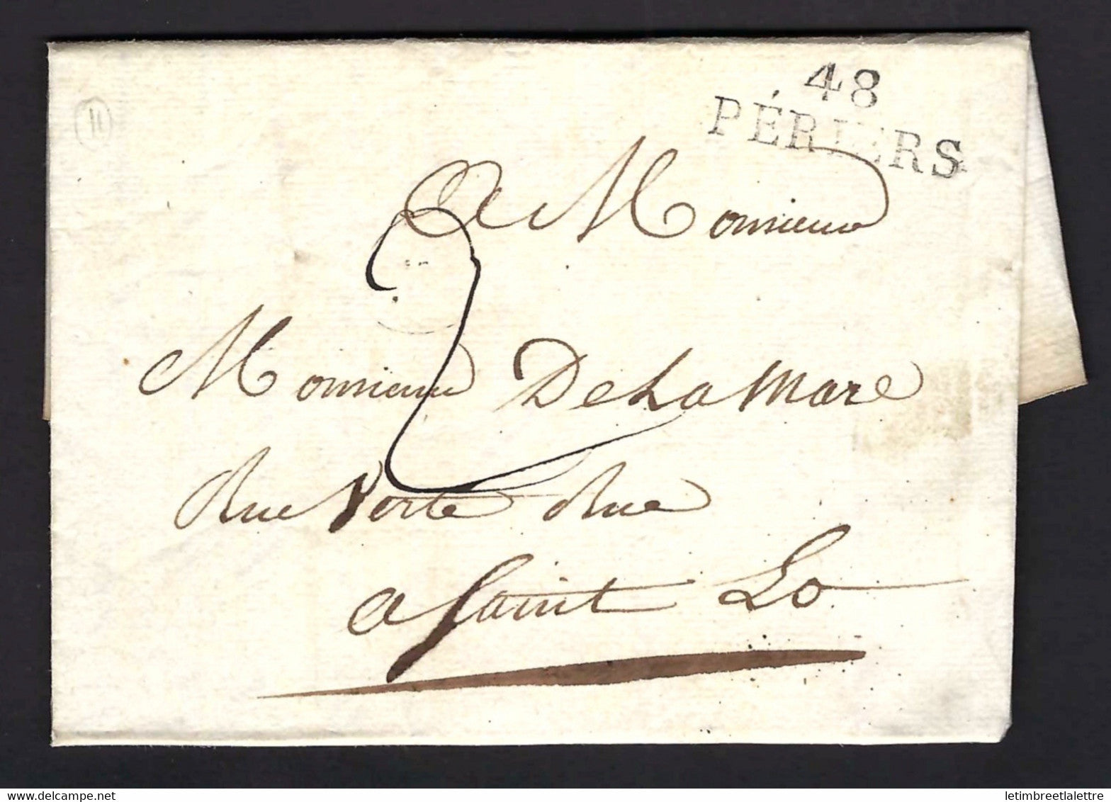 ⭐ France - Port Dû pour Saint Lo - Périers ancien département de la Manche 48 ) 20 Mai 1824 ⭐