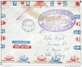 Pologne - Par avion - Franchise militaire - Varsovie - cachet violet UN Égypte - 1973