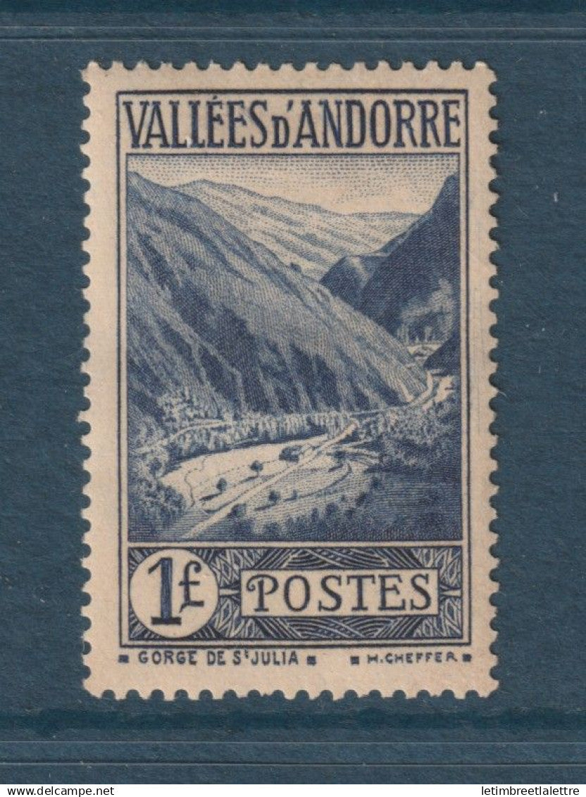 Andorre - YT n° 75 * - Neuf avec charnière - 1937 1943