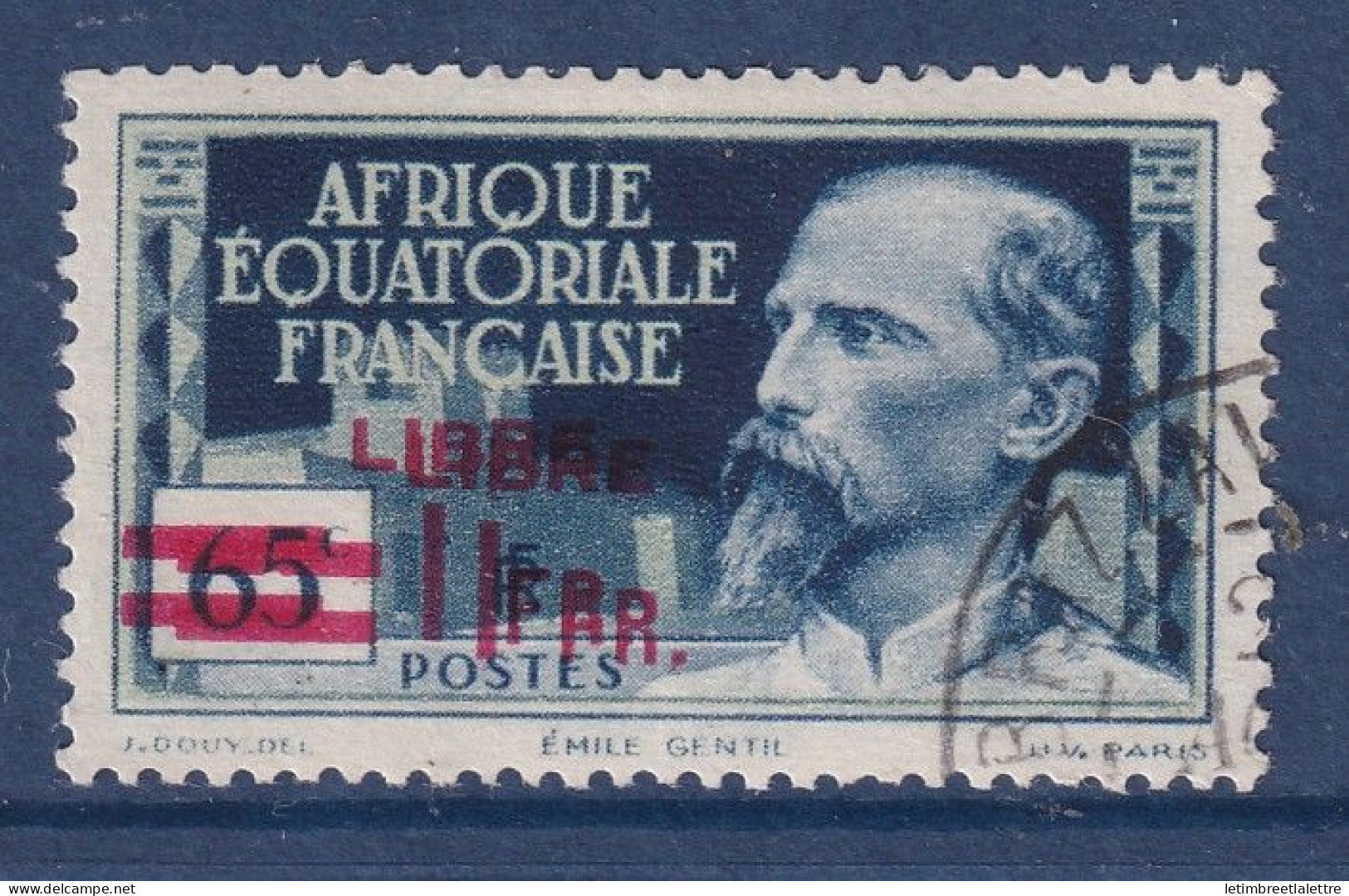 AEF - Variété - YT n° 140 a - Oblitéré - Double Surcharge - 1940