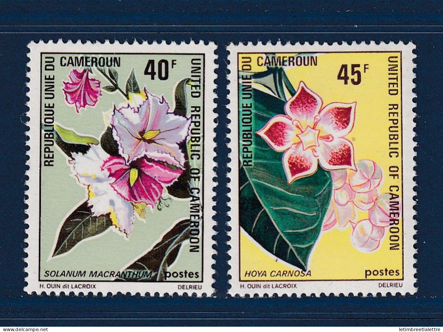 Cameroun - YT n° 526 et 527 ** - Neuf sans charnière - flore - 1972