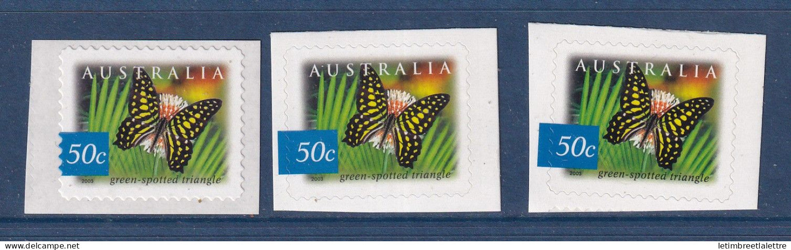 Australie - YT n° 2132 a à 2134 a ** - Neuf sans charnière - papillons - 2003