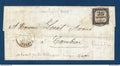 France - Taxe - YT n° 5 percé en ligne sur lettre taxée de Cambrai - Nord - Aout 1873