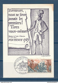 France - Cartes maximum - Premier jour Bataille de Fontenoy - 1970