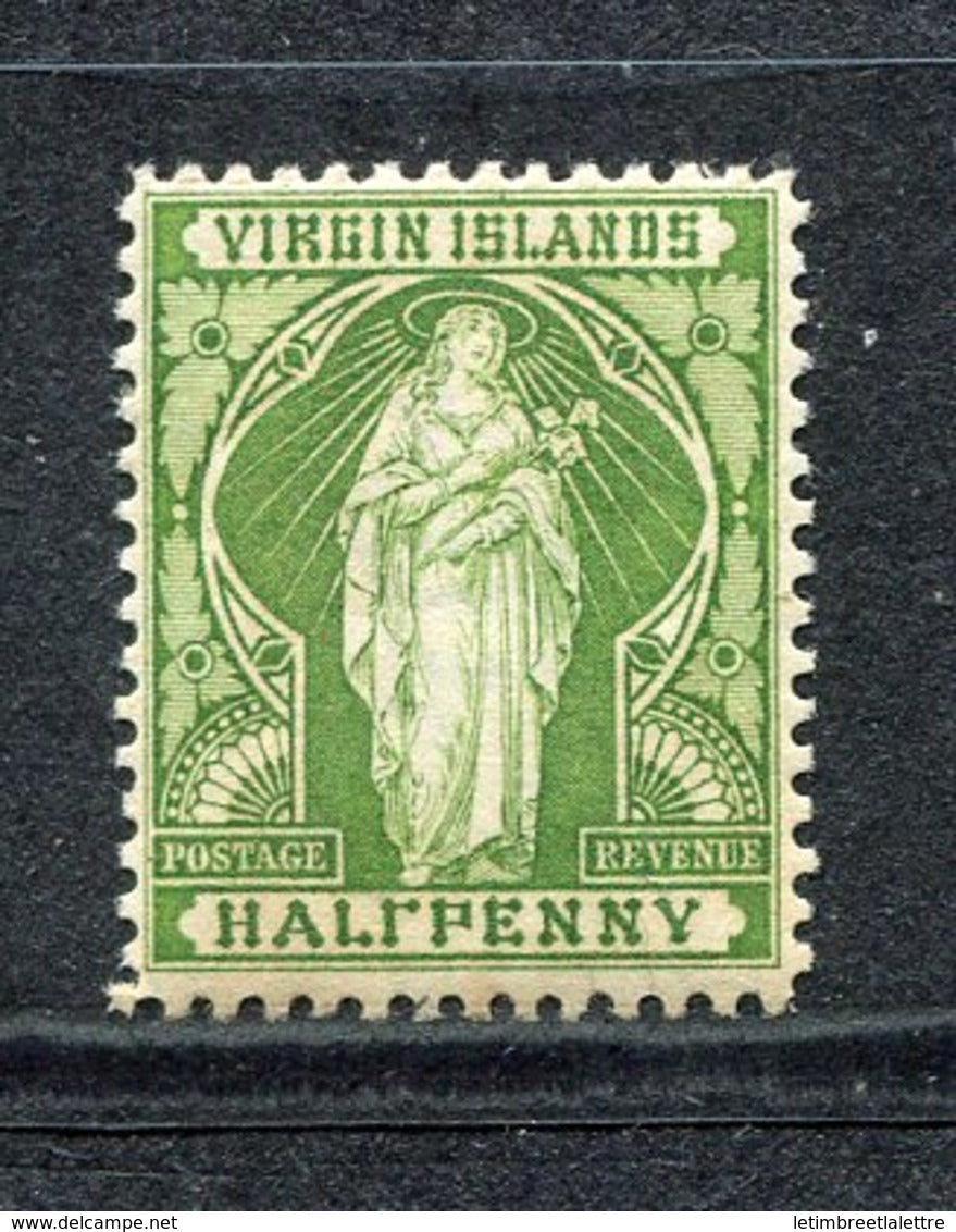 Vierges - N° 20a * - Neuf avec charnière - Erreur : Half