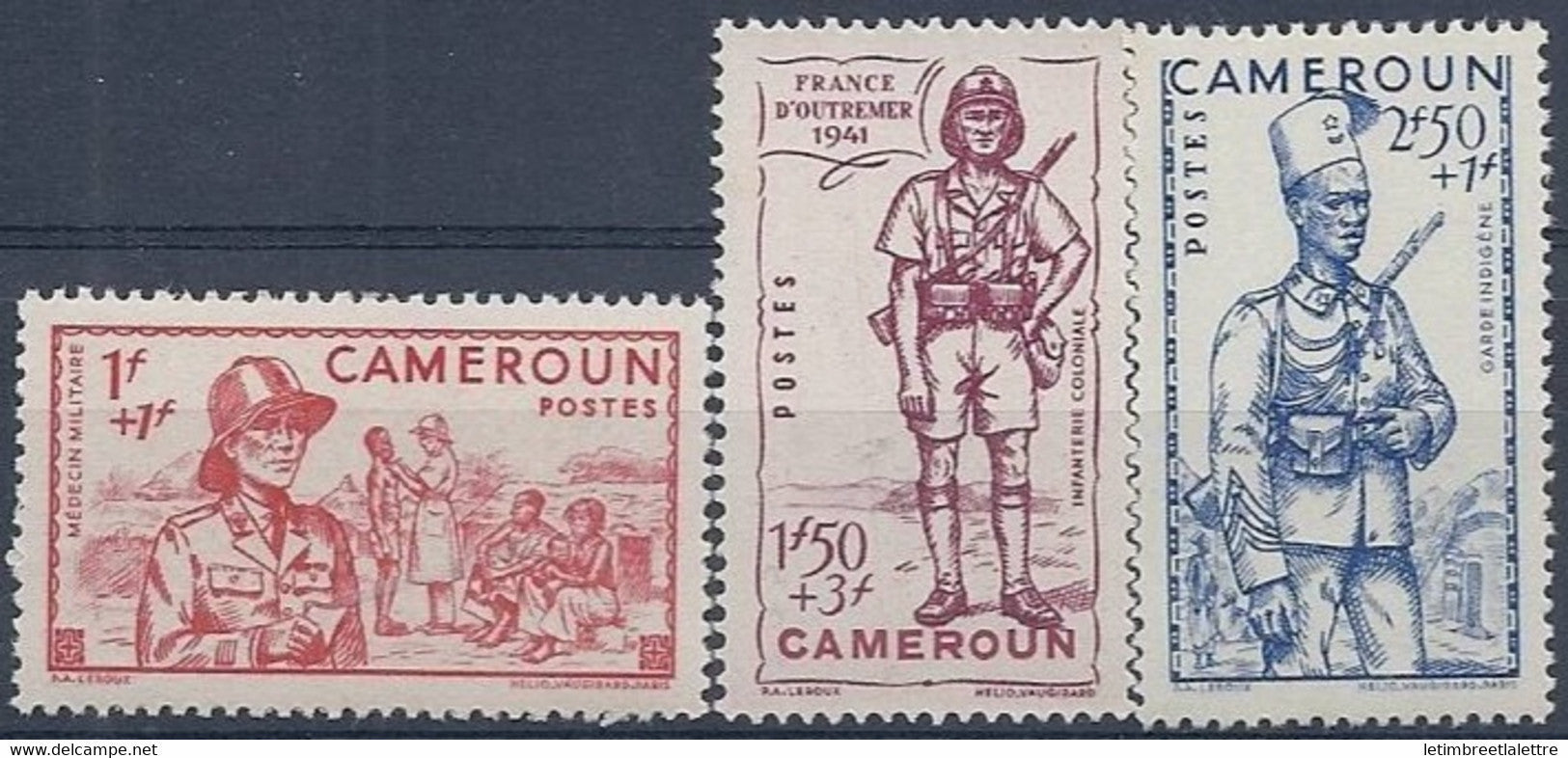 Cameroun - YT n° 197 à 199 ** - Neuf sans charnière - 1941