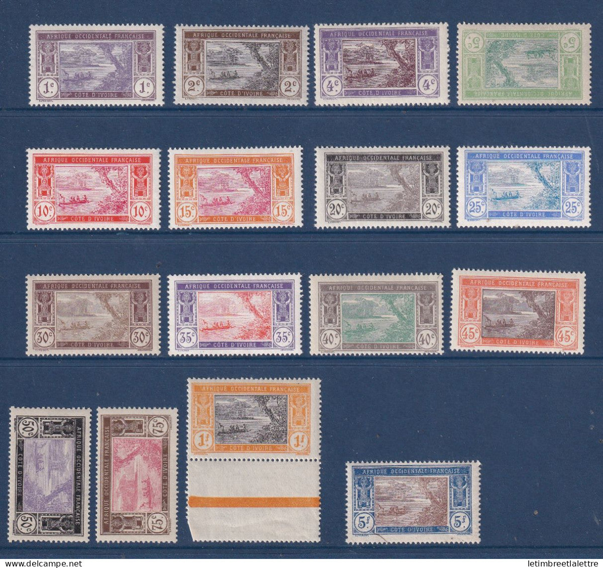 Côte d'Ivoire - YT n° 41 à 57 ** Manque n° 56 - Neuf sans charnière - 1913 1917