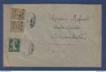 Syrie - enveloppe pour Alexandrette via poste aérienne - Griffe rouge Poste par Avion - 1921