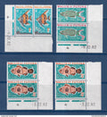 Wallis et Futuna - Taxe - YT n° 37a à 39a ** - Neuf sans charnière - Coin daté - 1982