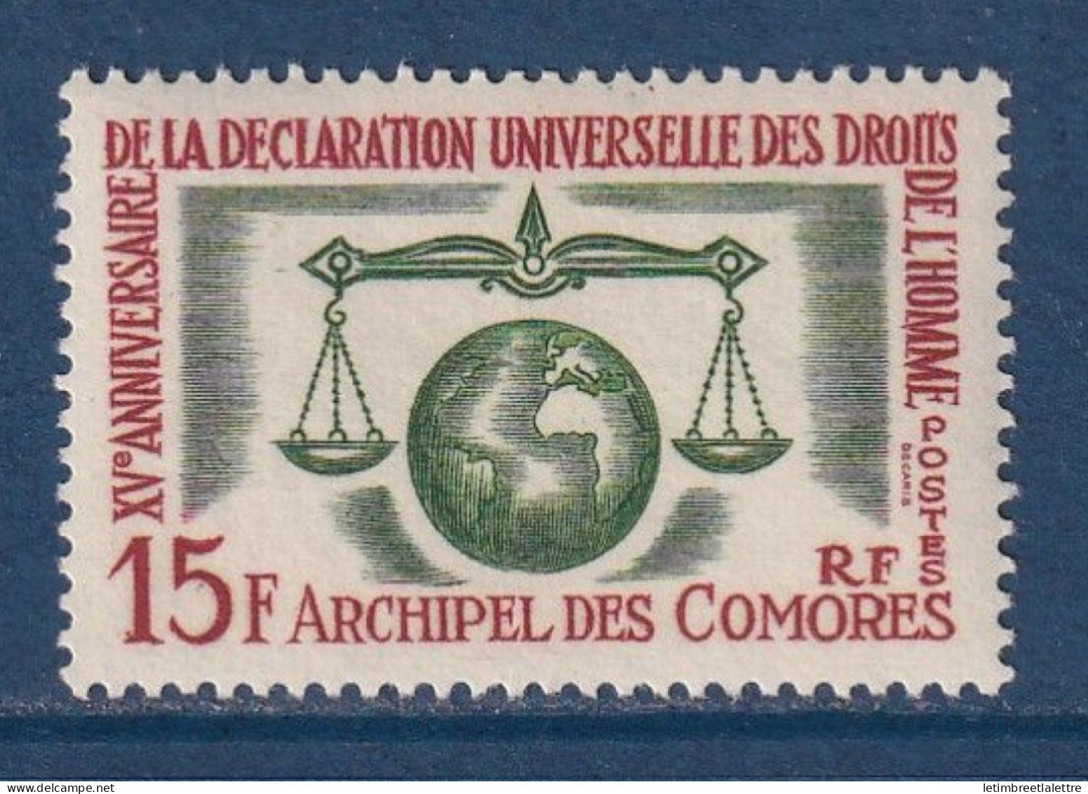 Comores - YT n° 28 * - Neuf avec charnière - 1963