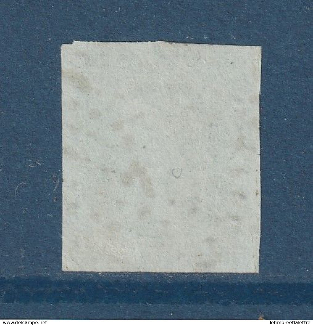 France - YT n° 12 b - Oblitéré - Vert foncé - 1854