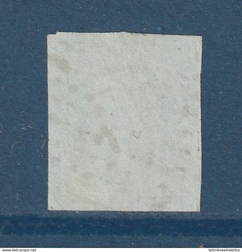 France - YT n° 12 b - Oblitéré - Vert foncé - 1854