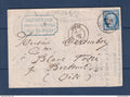 France - Cachet à Date Type 17 et 18 sur lettre - belle combinaison - Darmenton Arras - 1876