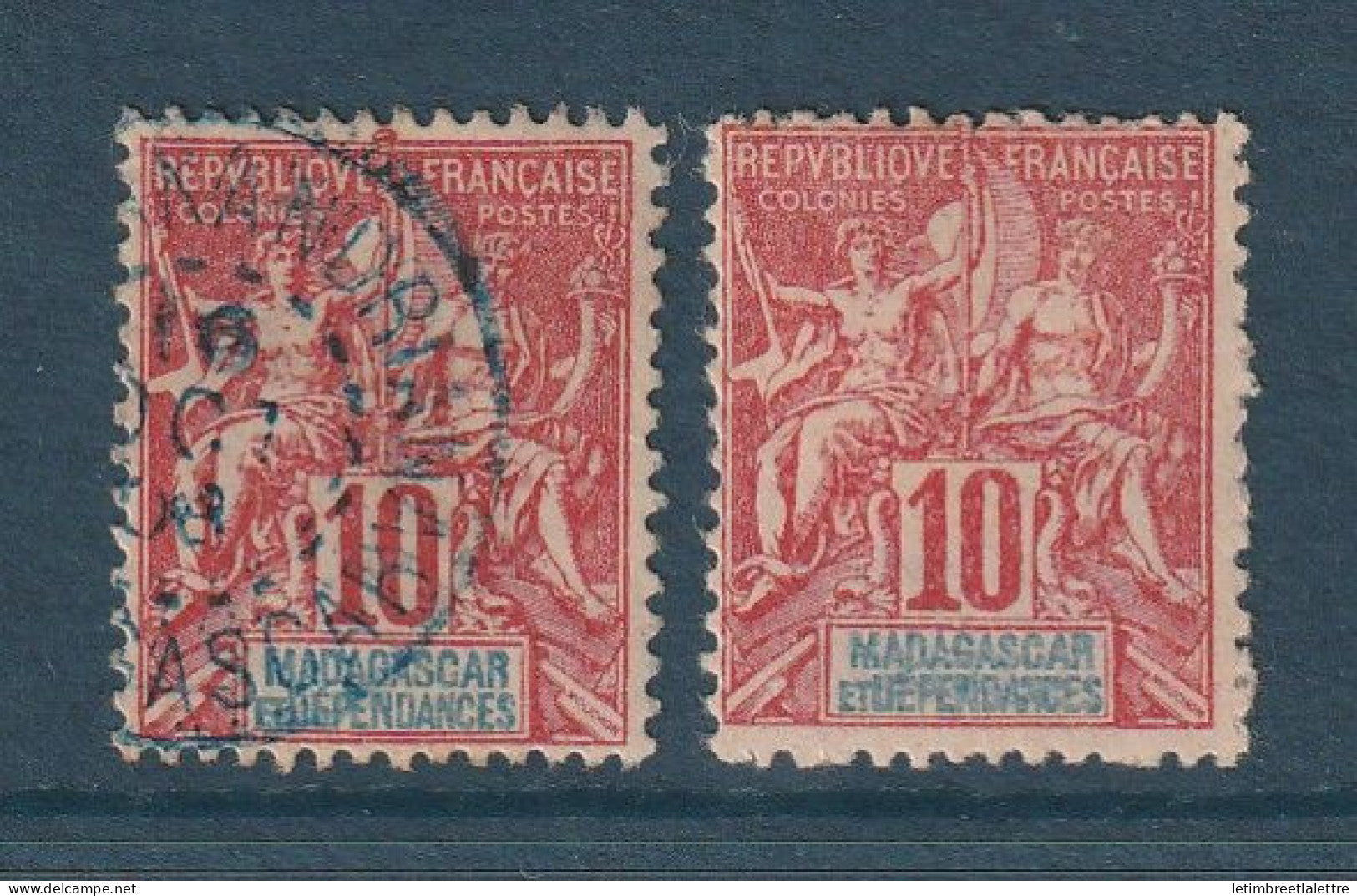Madagascar - YT n° 43 * et oblitéré - Neuf avec charnière - 1900 1906