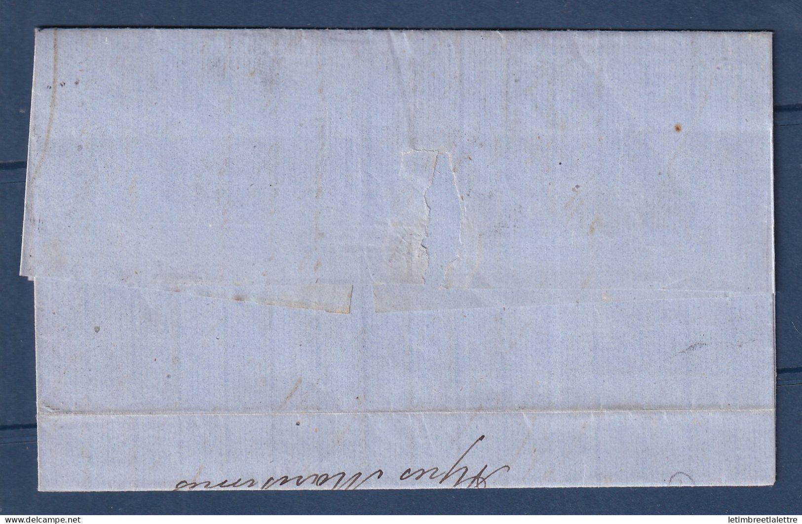 France - PC du GC Petit Chiffre du Gros Chiffre 2656 - Marseille bateau à vapeur - 1863