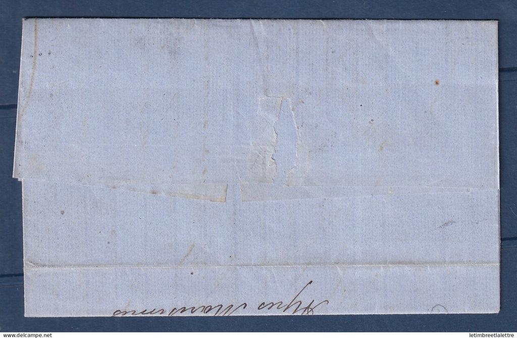 France - PC du GC Petit Chiffre du Gros Chiffre 2656 - Marseille bateau à vapeur - 1863