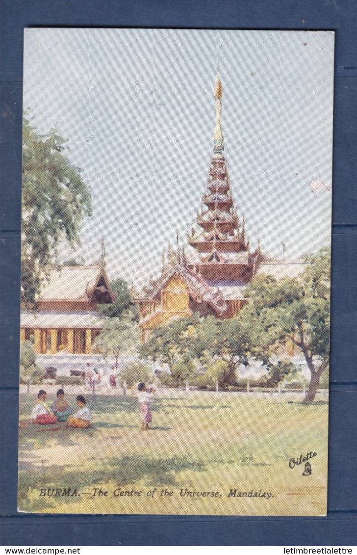 Myanmar - Birmanie - Burma - carte postale - The center of the Universe Mandalay - Oilette