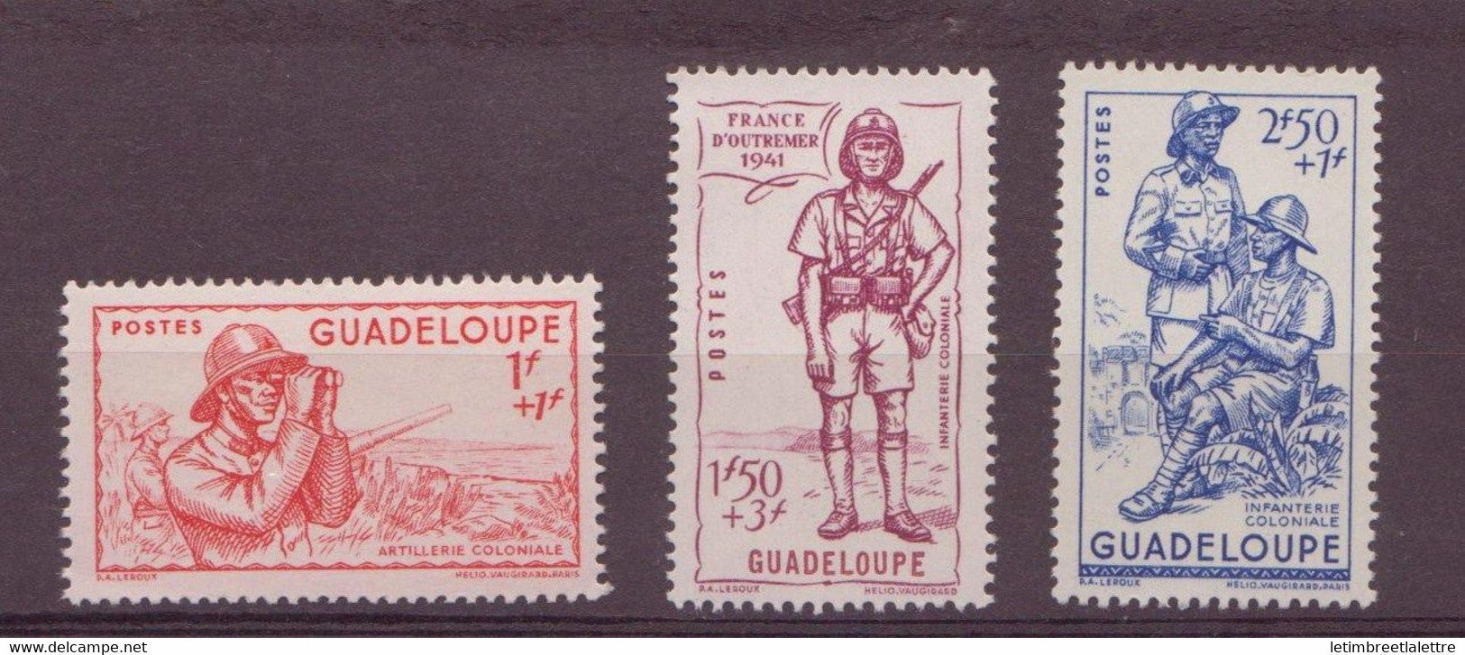 Guadeloupe - YT - n° 158 à 160 ** - neuf sans charnière
