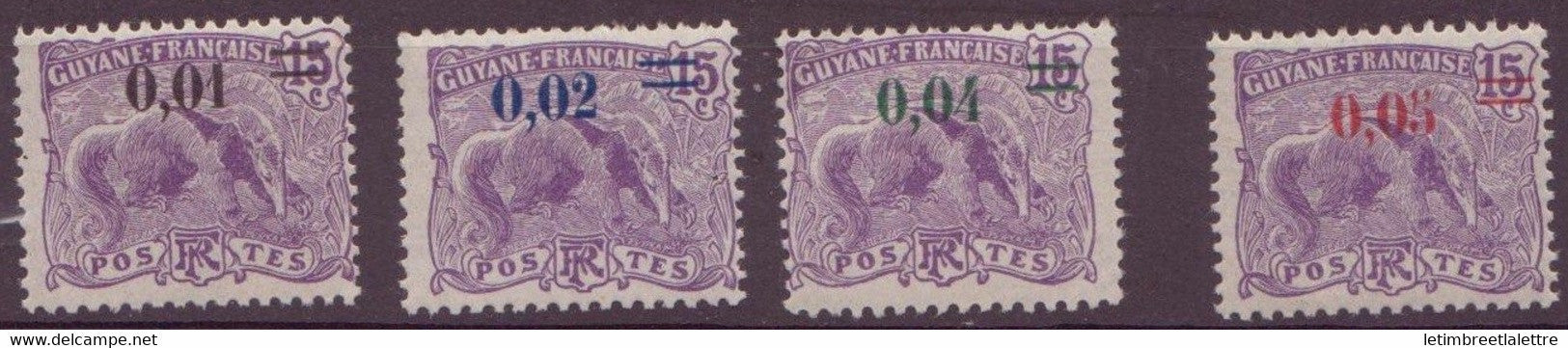 Guyane - YT n° 91 à 94 ** - Neuf sans charnière - 1922