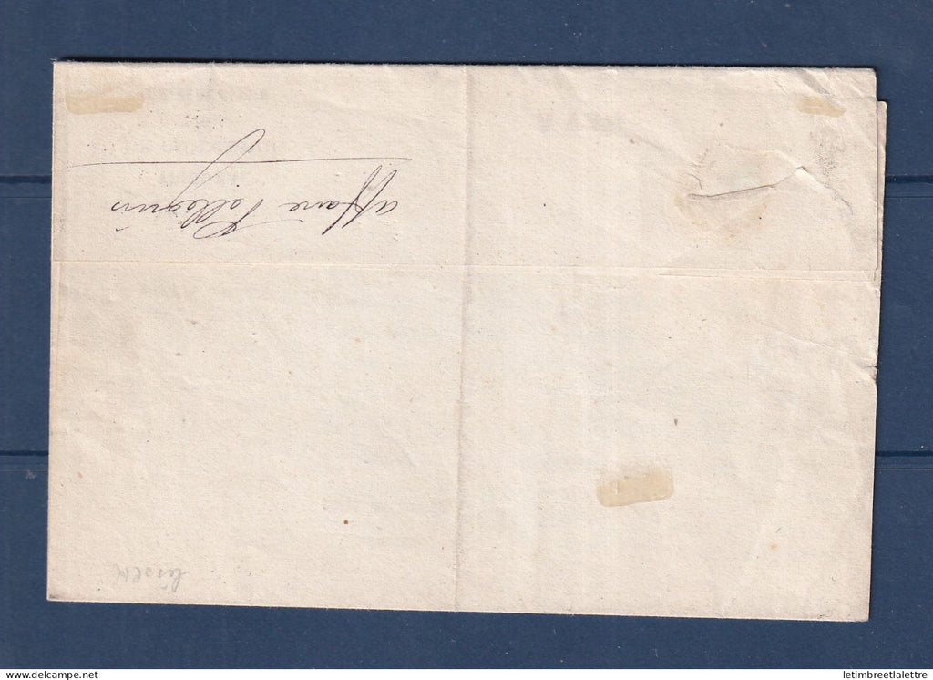 France - Cachet à Date CaD Tlemcen ( Algérie ) sur imprimé - 1869