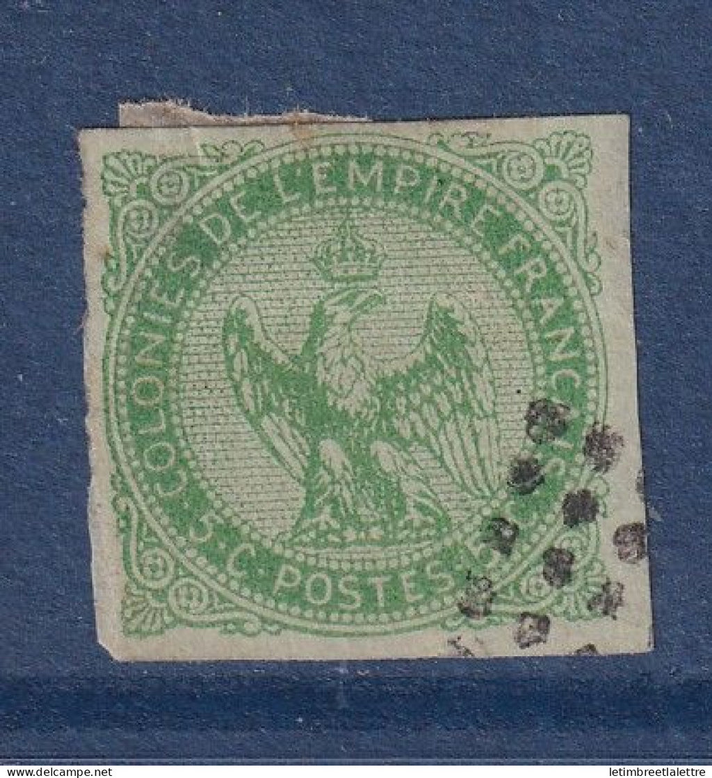 Colonies Générales - YT n° 2 c - Oblitéré - " 5 " sans parenthèses - léger clair - 1859 1865