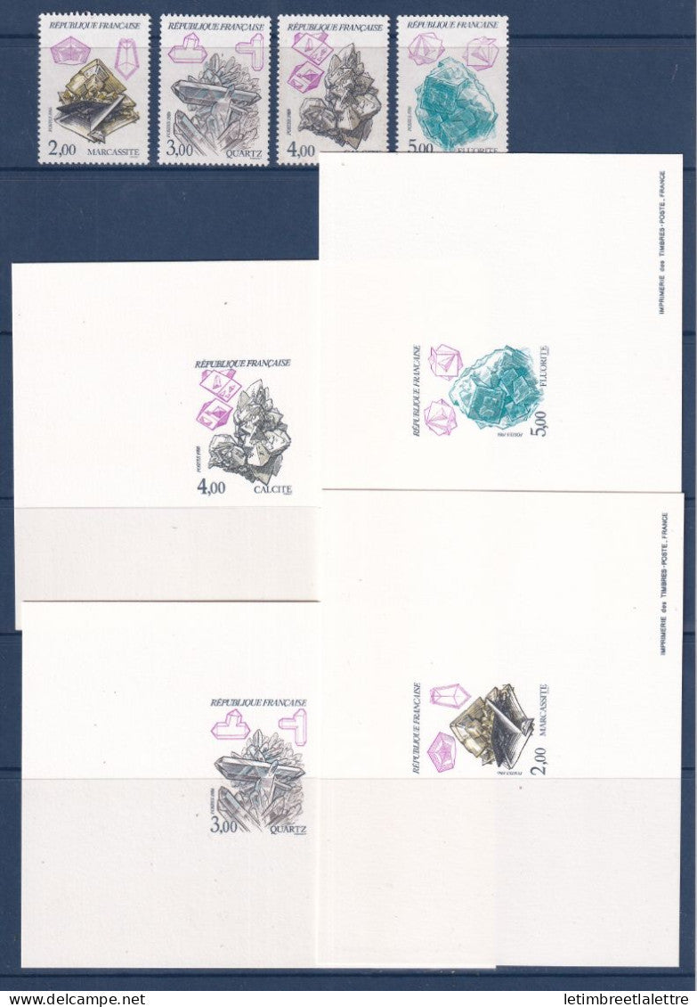 France - épreuves de Luxe - YT n° 2429 à 2432 ** - Neuf sans charnière - 1986