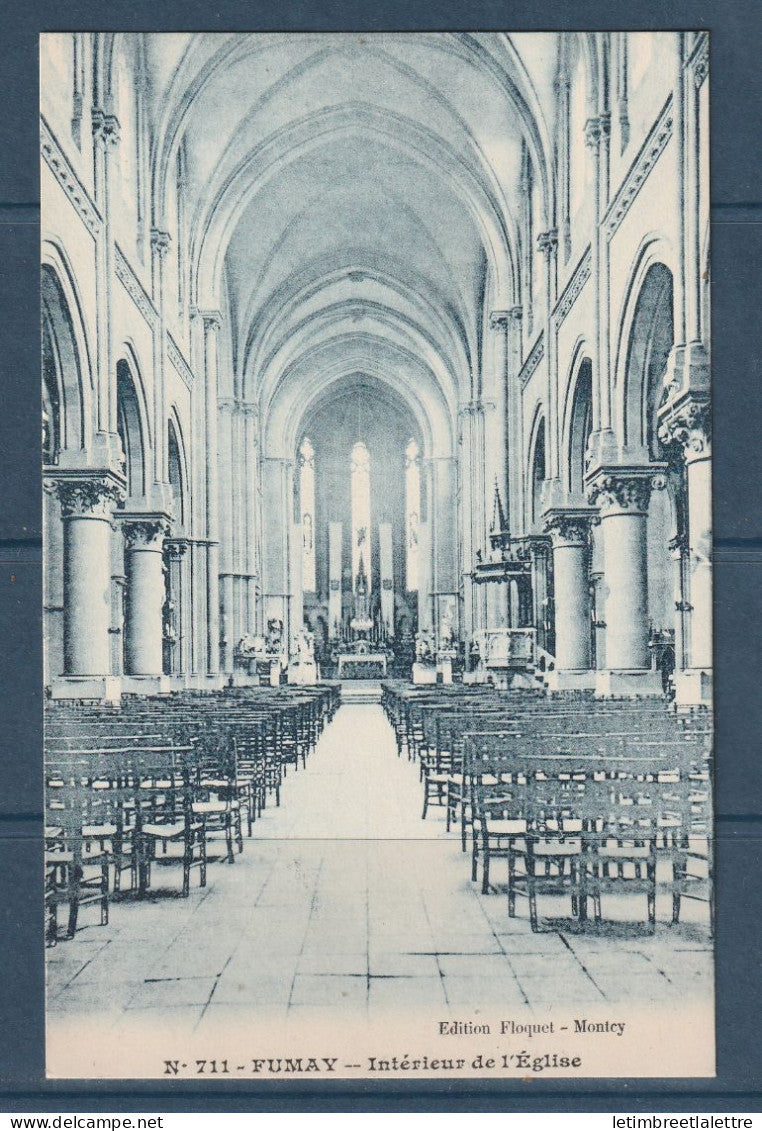 France - Carte postale - Fumay Intérieur de l'Eglise