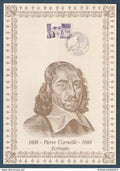 ⭐ France - Document Philatélique - Premier Jour - FDC soie - Pierre Corneille - Ecrivain - 1984 ⭐
