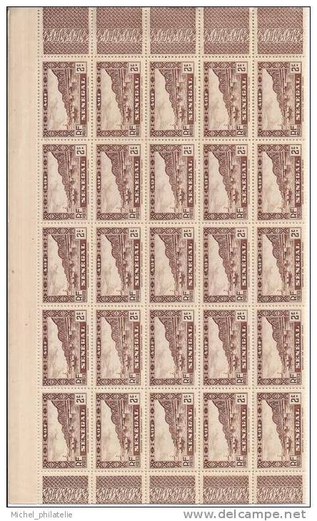 Sénégal, pannaux de 25, daté et numéroté, Neuf sans charniére N° 115 **