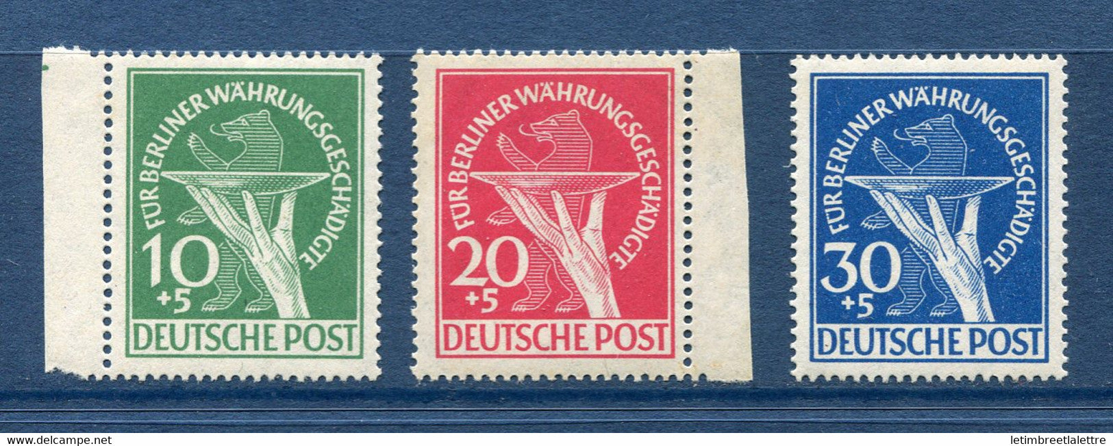 ⭐ Allemagne Berlin - YT n° 54 à 56 ** - Neuf sans charnière - 1949 ⭐