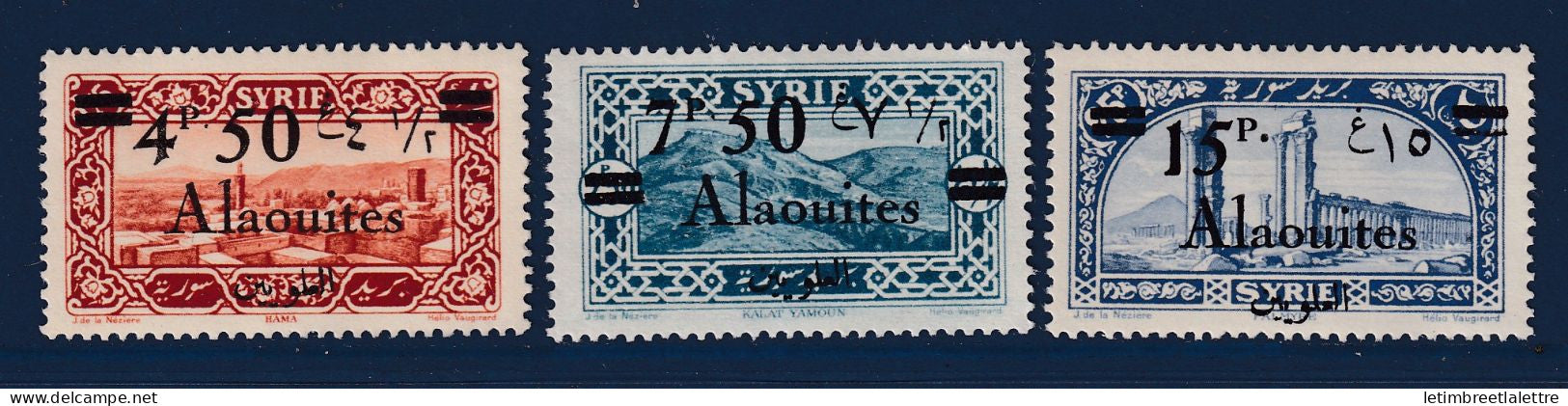 Alaouites - YT n° 44 à 46 ** - Neuf sans charnière - 1926 1928