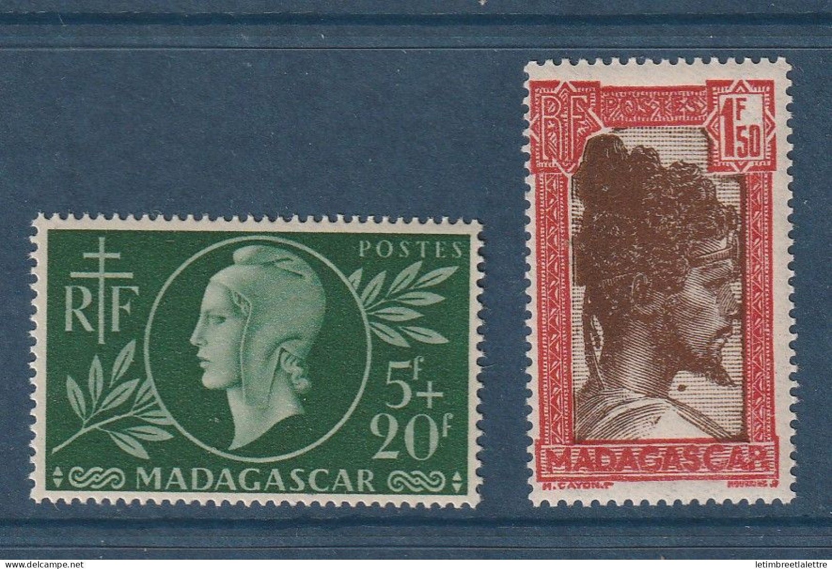 Madagascar - YT n° 288 et 289 ** - Neuf sans charnière - 1944