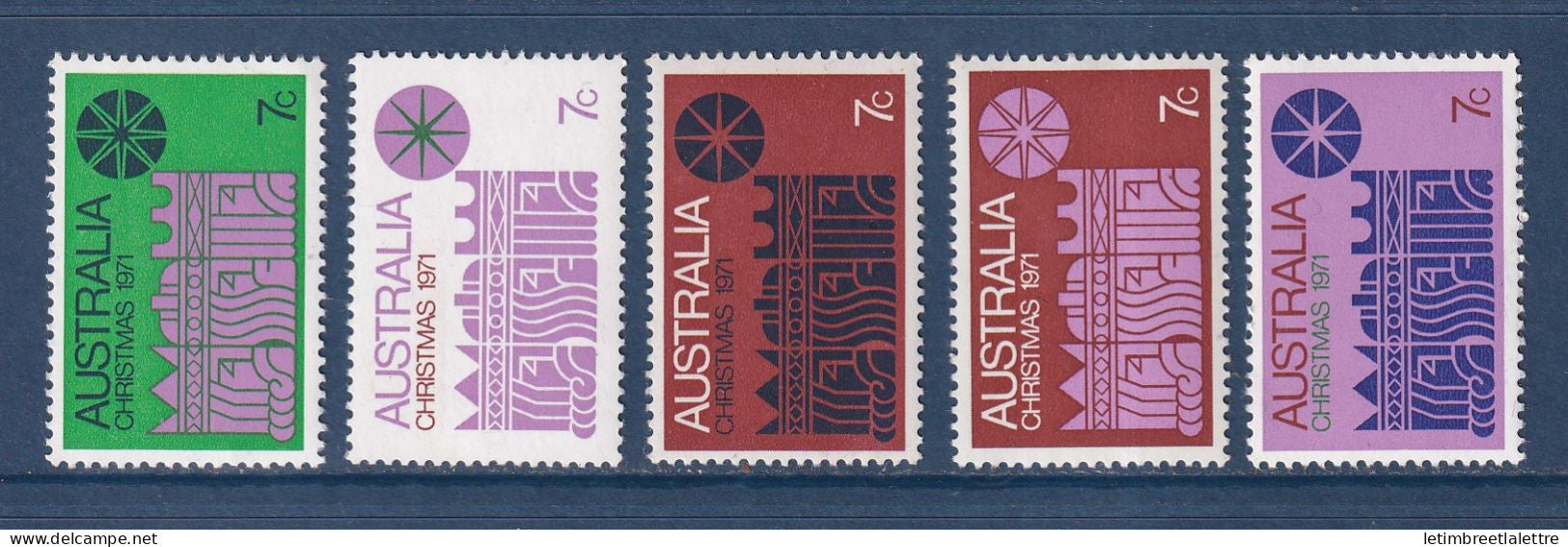 Australie - YT n° 451 à 456 ** - Neuf sans charnière - Manque n° 452 - 1971