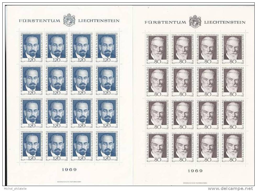 ⭐ Liechtenstein - Feuille -  YT n° 456 et 457** - neuf sans charnière ⭐
