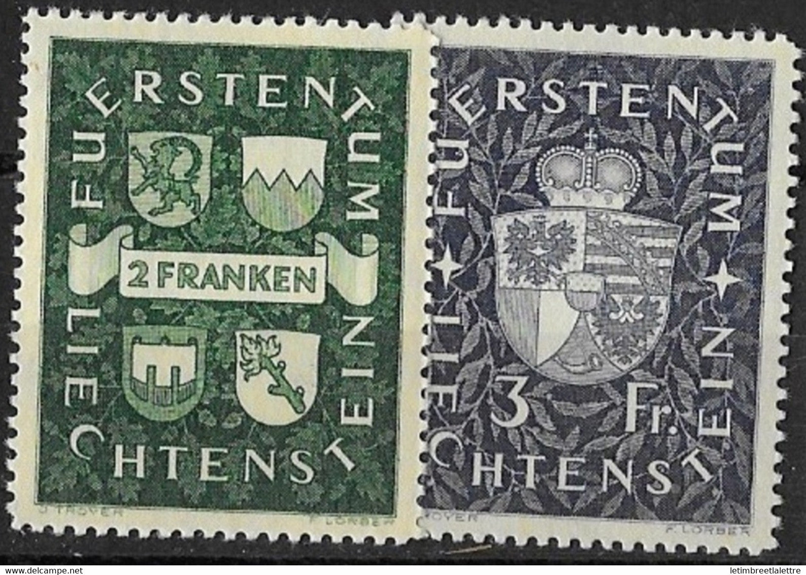 ⭐ Liechtenstein - YT n° 159 et 160 ** - neuf sans charnière ⭐