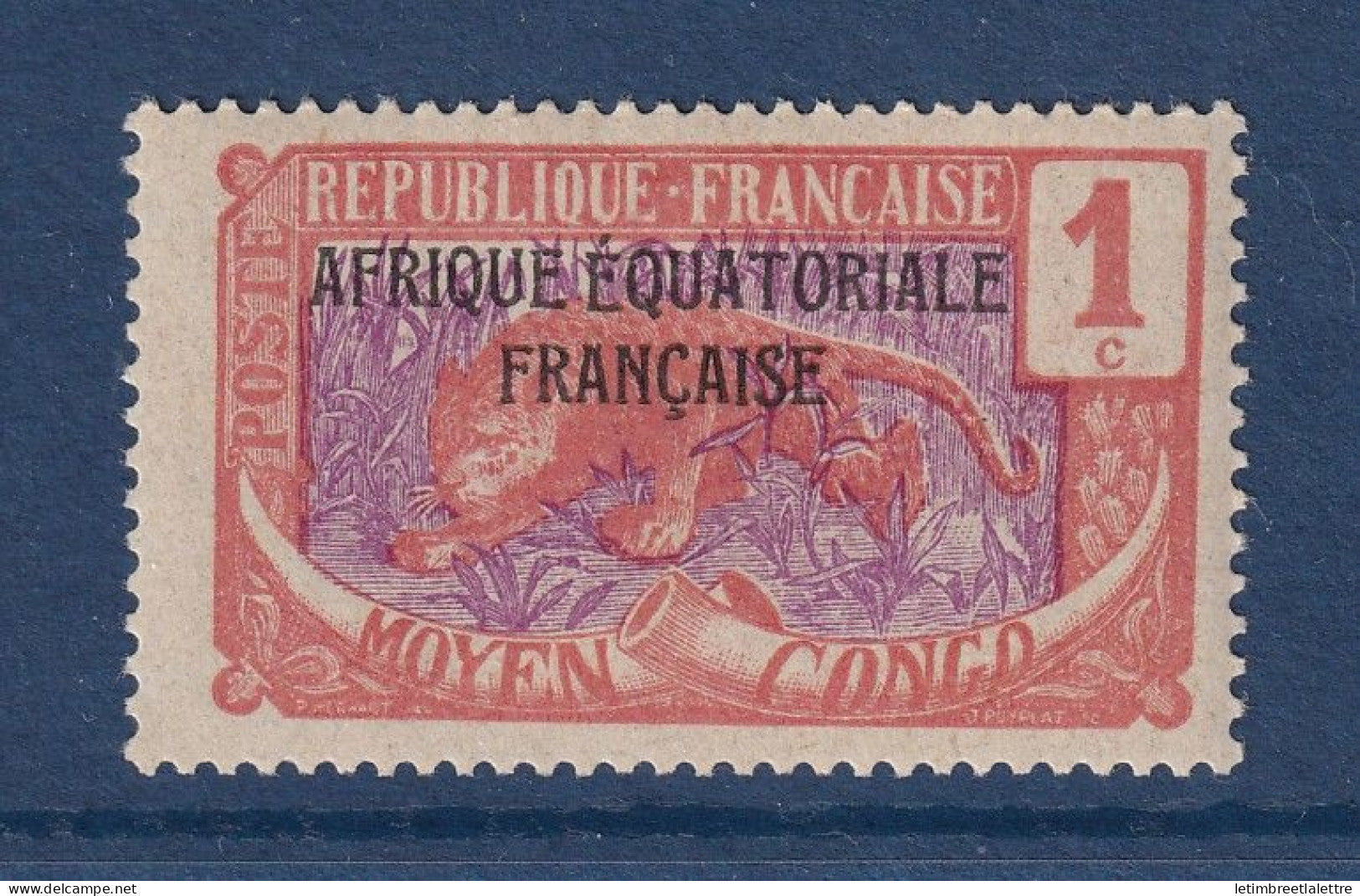 Tchad - Variété - YT n° 19 a * - Neuf avec charnière - 1924