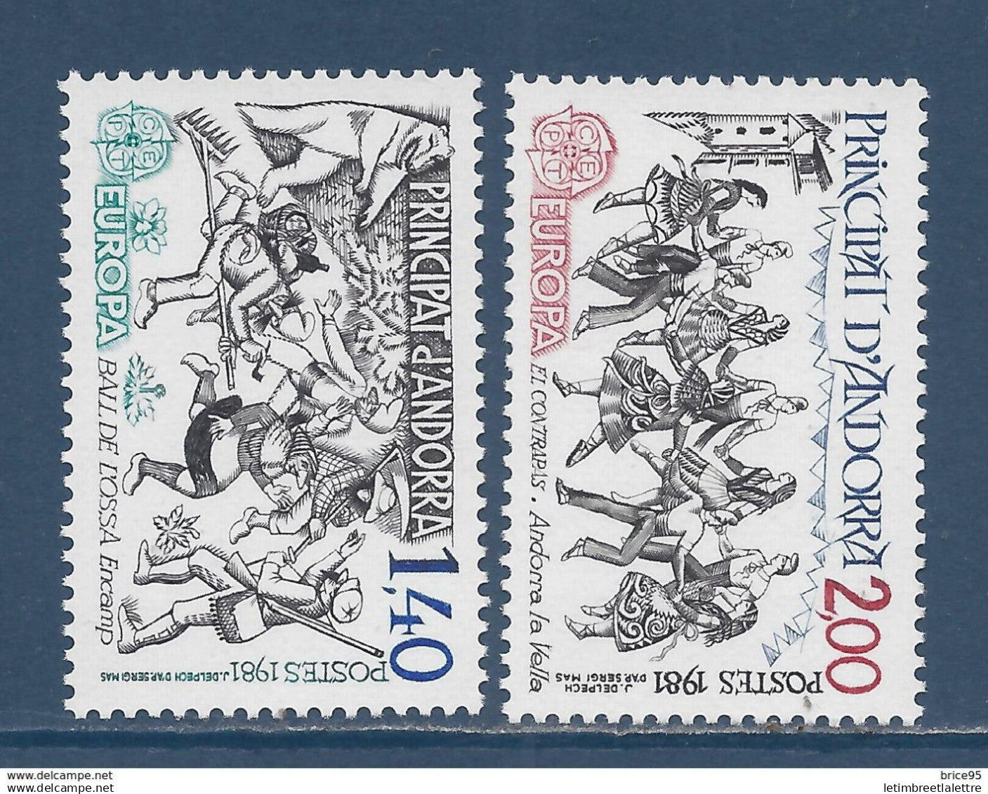 Andorre - YT n° 292 et 293 ** - Neuf sans charnière - 1981