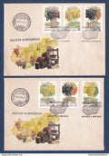Hongrie - Premier jour - FDC - Budapest - Fruits - Raisin - 1990