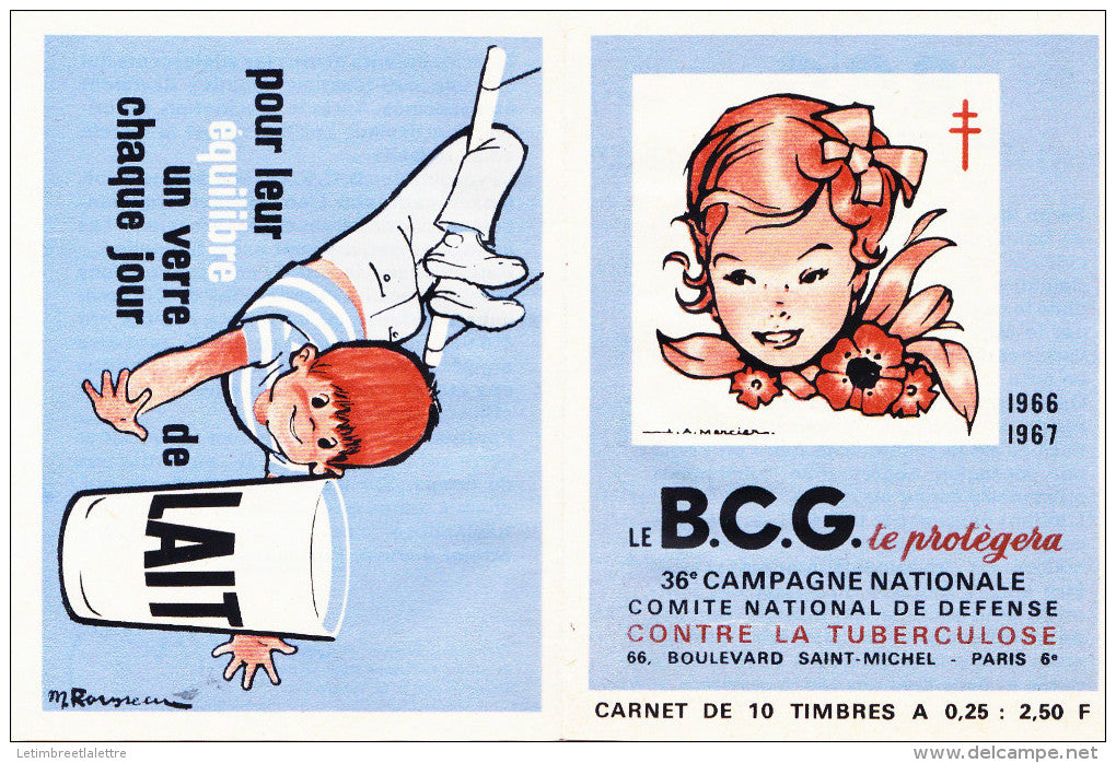 vignettes,carnets l'ensemble Antituberculeux