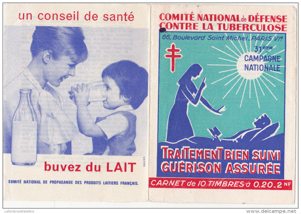 vignettes,carnets l'ensemble Antituberculeux