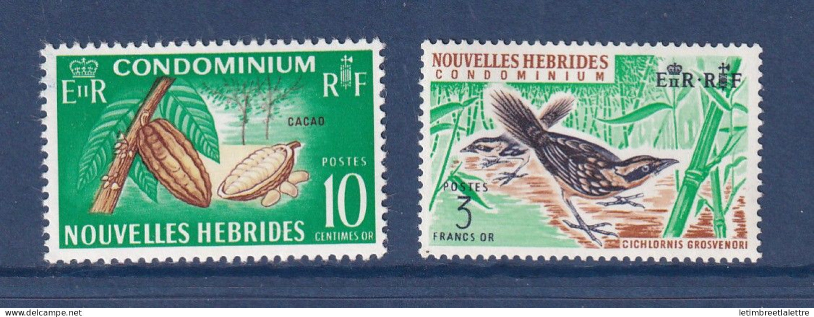 Nouvelles Hébrides - YT n° 273 et 275 ** - Neuf sans charnière - 1968