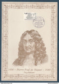 ⭐ France - Document Philatélique - Premier Jour - FDC soie - Pierre Paul de Riquet - Ingénieur - 1980 ⭐