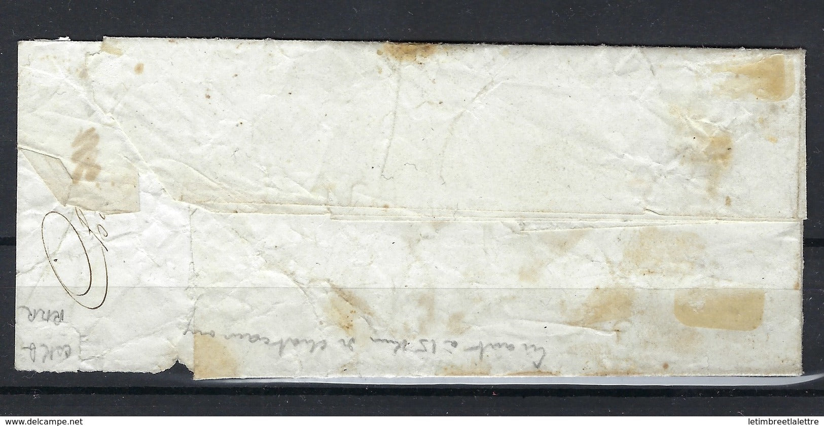 France - Indre - Châteauroux - Timbre taxe YT n° 2 - Oblitéré en Rouge de Châteauroux - RARE - Lettre locale